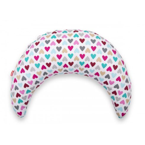 Scamp félhold párna - Colorful Heart