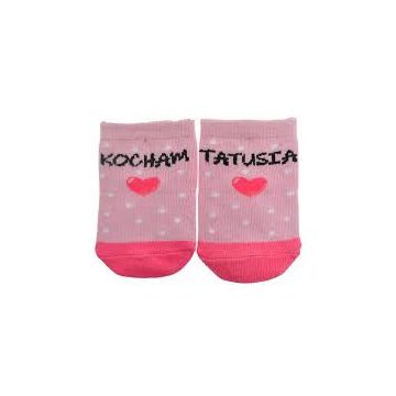 Yo! Baby pamut zokni 6-9 hó - rózsaszín mintás/szíves