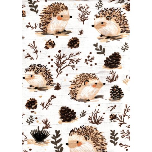 Mintás textil pelenka 1db-os - süni 