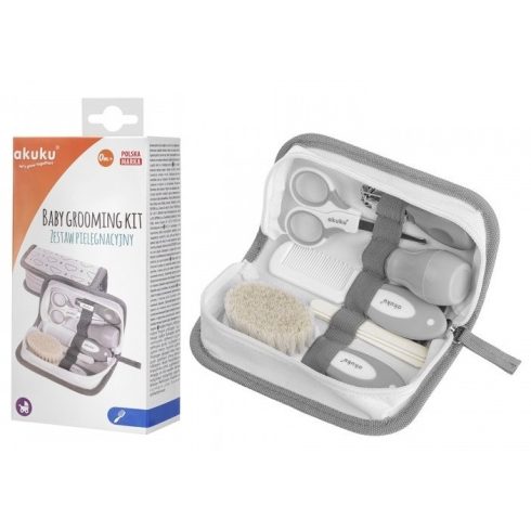 Akuku babaápolási szett - szürke