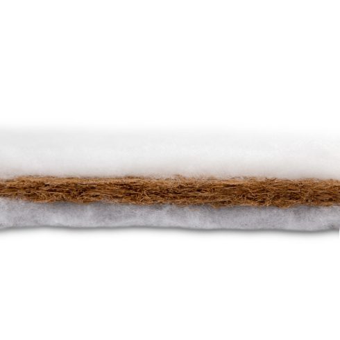 Kókusz matrac mózeskosárba 75*35*3 cm - fehér