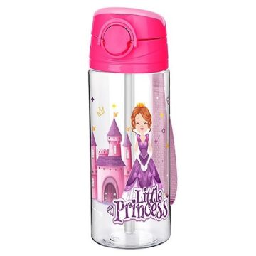 Titiz szívószálas kulacs 500ml - Little Princess