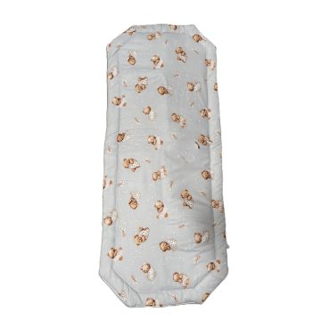   Baby Bruin Óvodai derékalj  124*52cm (+-2cm) - szürke baba maci