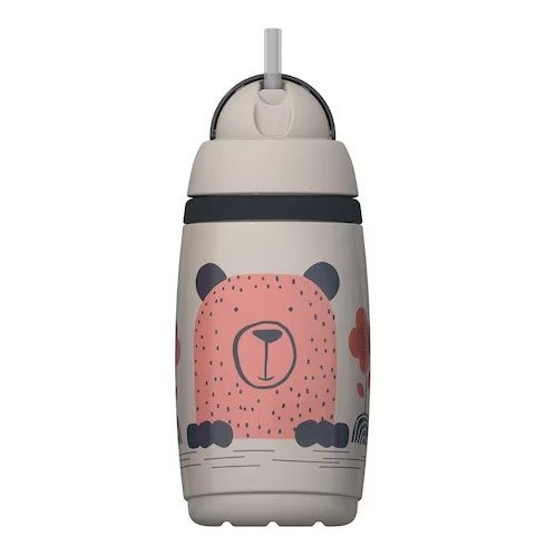 Tommee Tippee Superstar Insulated Straw Cup szívószálas hőtartó pohár 266 ml 12m+ - Drapp