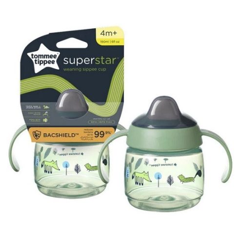 Tommee Tippee Superstar Weaning Sippee Cup csőrös pohár 190 ml 4m+ - Zöld