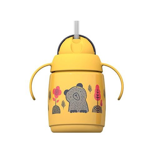 Tommee Tippee Superstar Training Straw cup szívószálas itatópohár 300 ml 6m+ - Sárga