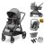 Maxi-Cosi Zelia S Trio babakocsi szett + FamilyFix S ISOFIX talppal - Grey
