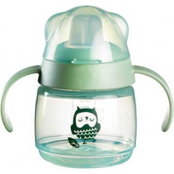   Tommee Tippee Transition cup itatópohár 150ml 4hó+ zöld bagoly 