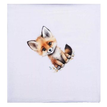 Textil tetra pelenka kisróka mintával 70x70cm 