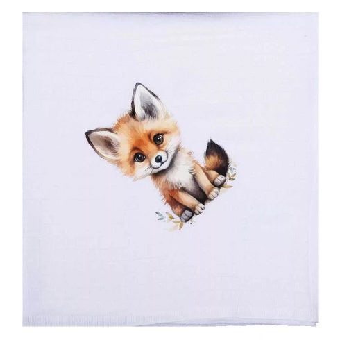 Textil tetra pelenka kisróka mintával 70x70cm 