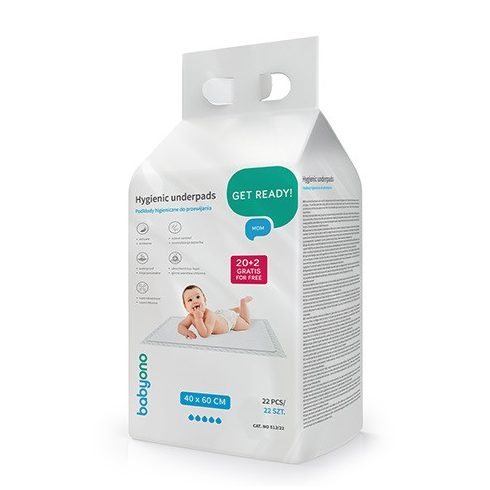 BabyOno pelenkázó alátét 40*60 cm - 20 db (+ 2 db gratis)
