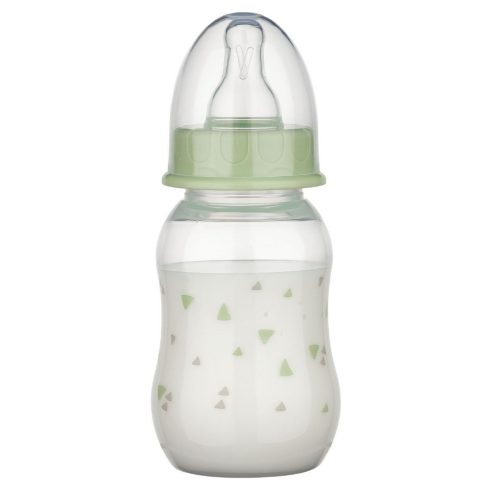 Baby-Nova cumisüveg szilikon cumival M-es 240 ml - zöld