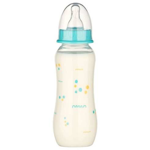 Baby-Nova cumisüveg szilikon cumival M-es 240 ml - kék