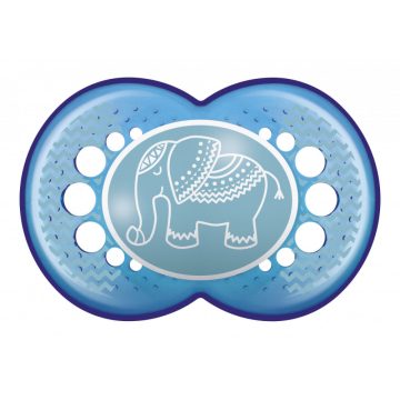Mam 6+ Original szilikon nyugtató cumi - kék elefánt