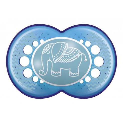Mam 6+ Original szilikon nyugtató cumi - kék elefánt