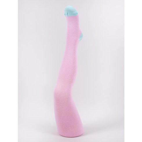 Yo! Baby pamut harisnyanadrág (104-110) - rózsaszín/türkiz