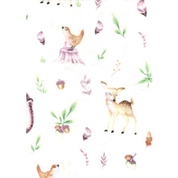 Flanel mintás pelenka - Erdei állatok