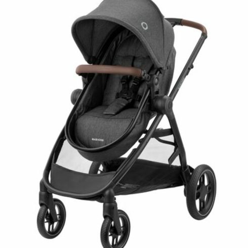 Maxi-Cosi Zelia S Trio babakocsi szett + FamilyFix S ISOFIX talppal - Dark Grey