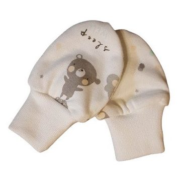 Újszülött karmolás elleni kesztyű - Maci 