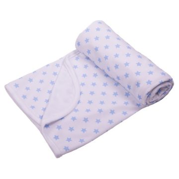 Vaganza mintás pamut babatakaró 70x90 cm - kék csillag