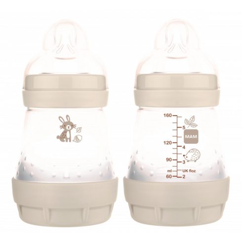 MAM Anti-Colic Matt Forest 160ml cumisüveg 0+ szürke nyuszi