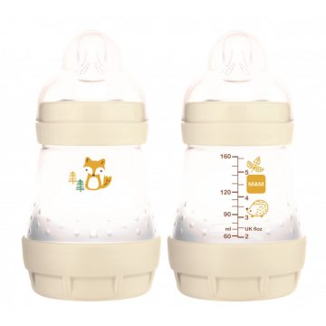 MAM Anti-Colic Matt Forest 160ml cumisüveg 0+ bézs, róka