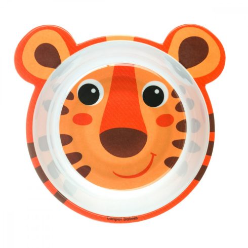Canpol melamin csúszásmentes tányér 490 ml - tigris