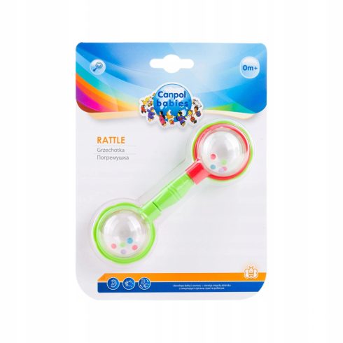 Canpol csörgő - piros/zöld 