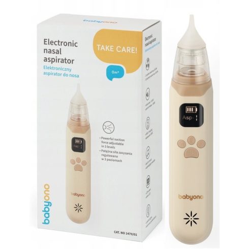 BabyOno Elektromos orrszívó, zenével 0+hó (1470/01)
