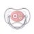 Canpol babies nyugtató szilikon cumi szimmetrikus  0-6 hó - rózsaszín virág