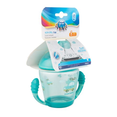Canpol babies Non-spill cup 230ml - zöld 