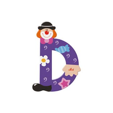 Sevi Fa betű bohócos - D lila