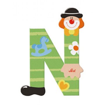 Sevi Fa betű bohócos - N zöld