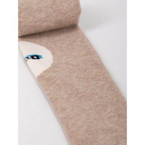 Yo!club pamut harisnyanadrág csúszásgátlóval (80-86) - drapp/versenyautó