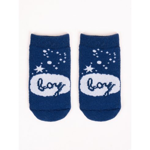 Yo! Baby frottír zokni 0-3 hó - Kék boy