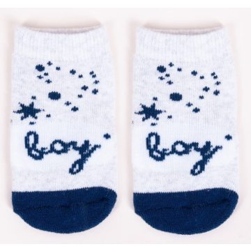 Yo! Baby zokni 0-3 hó - Szürke boy