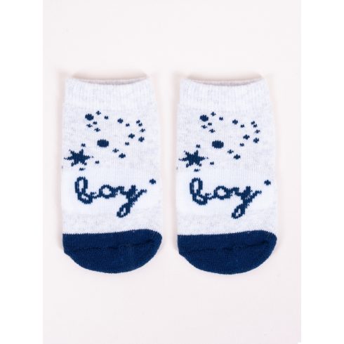 Yo! Baby zokni 0-3 hó - Szürke boy