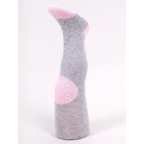 Yo!Club pamut harisnyanadrág csúszásgátlóval (80-86) - szürke/hörcsög