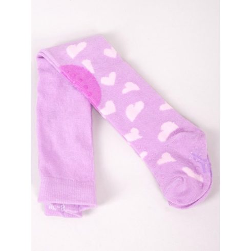 Yo!Club pamut harisnyanadrág csúszásgátlóval (80-86) - lila/koala