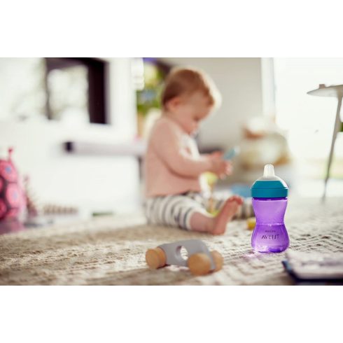 Philips Avent 9+ Puha, harapásálló csőrös pohár 300ml
 - lila