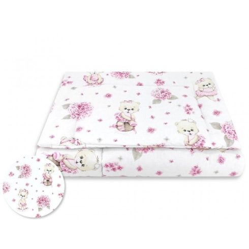 Baby Shop 3 részes ágynemű garnitúra - Balerina maci rózsaszín