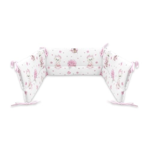 Baby Shop 3 részes ágynemű garnitúra - Balerina maci rózsaszín