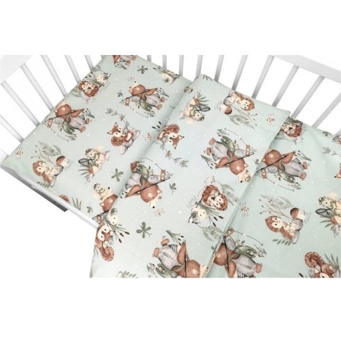 Baby Shop 2 részes babaágynemű - Let's Go! menta