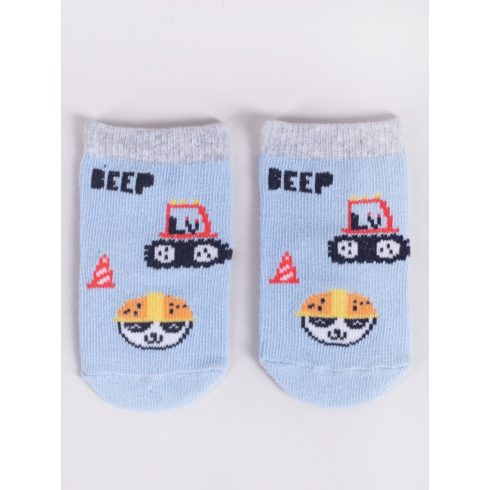 Yo! Baby pamut zokni 3db-os 0-3 hó - járművek