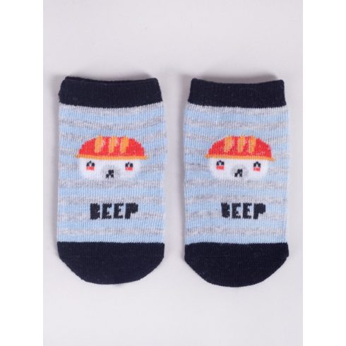 Yo! Baby pamut zokni 3db-os 3-6 hó - járművek 