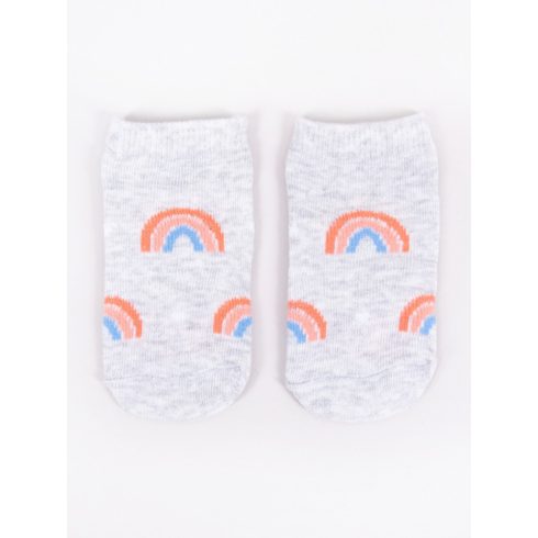 Yo! Baby pamut zokni 3db-os 3-6 hó - szívecske/szivárvány/felhő