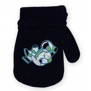 Yo! Bébi téli kesztyű 10 cm - Sötét kék/űrhajós