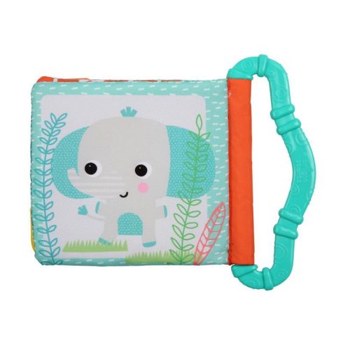 Bright Starts rágóka és könyv, 3 hó+ Oroszlán