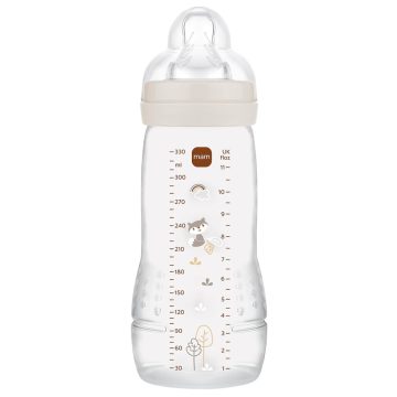 Mam Easy Active 4+ cumisüveg 330 ml -  bézs mosómaci 