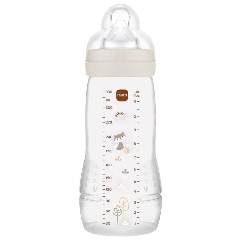 Mam Easy Active 4+ cumisüveg 330 ml -  bézs mosómaci 